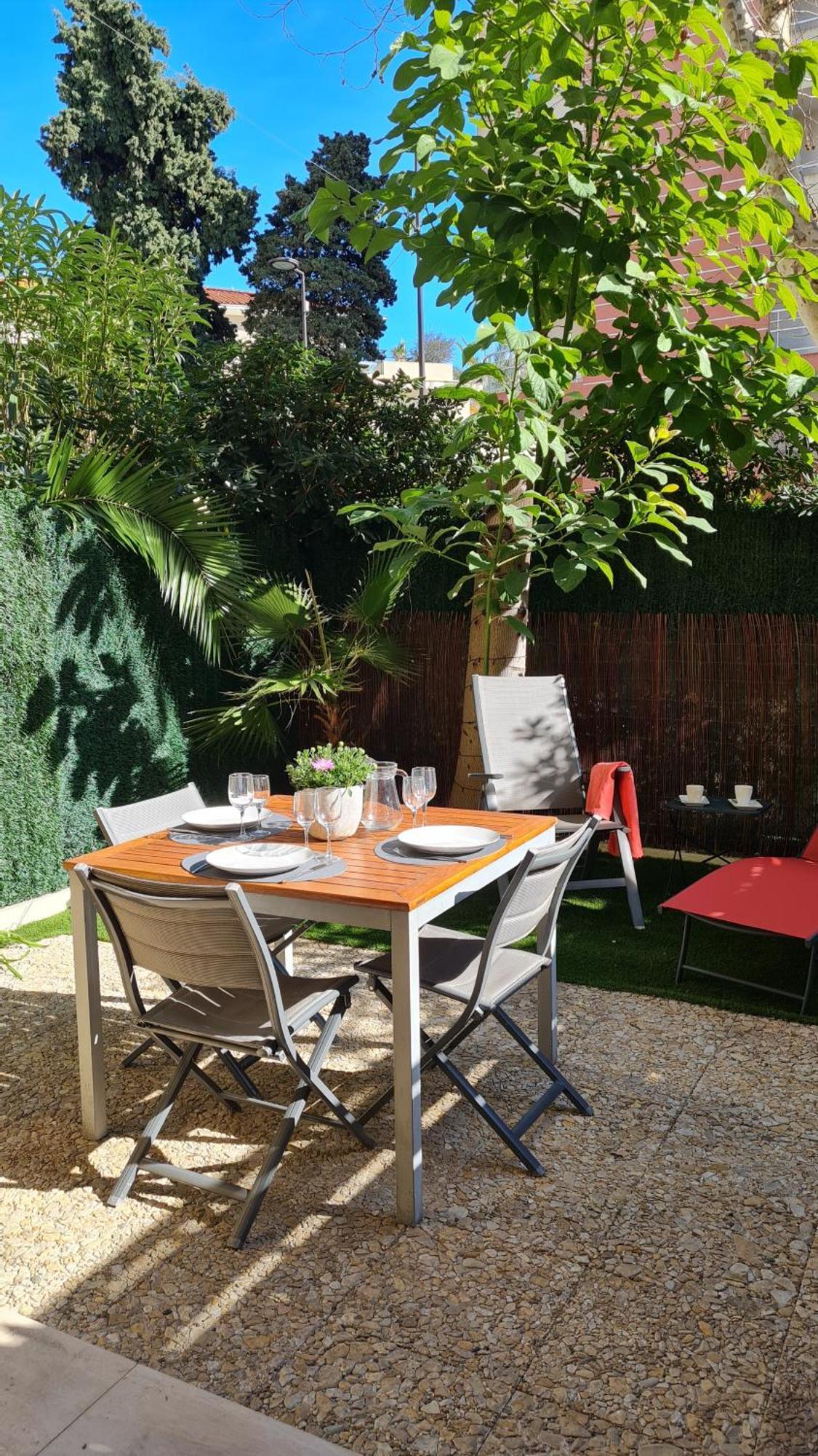 Studio Sun-Beach Avec Parking Et Jardin - 500M Des Plages De Juan Les Pins Antibes Extérieur photo